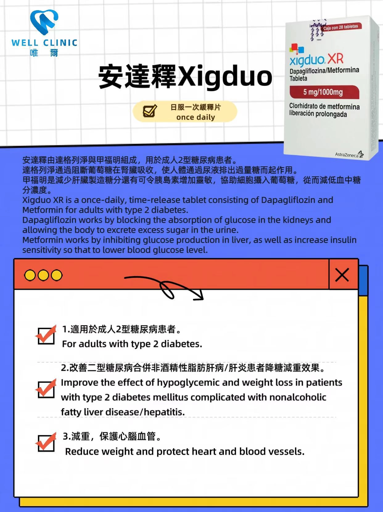 釋多糖持續性藥效(Xigduo XR)有何功效？