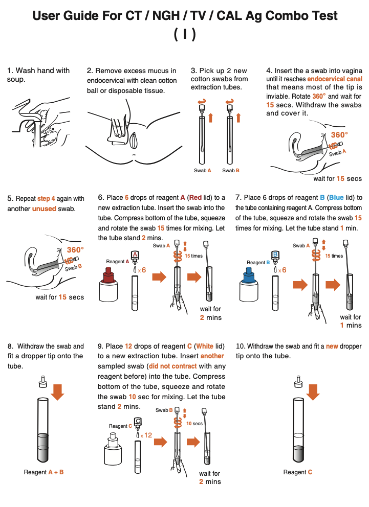 CT / NGH / TV / CAL Ag Combo Test